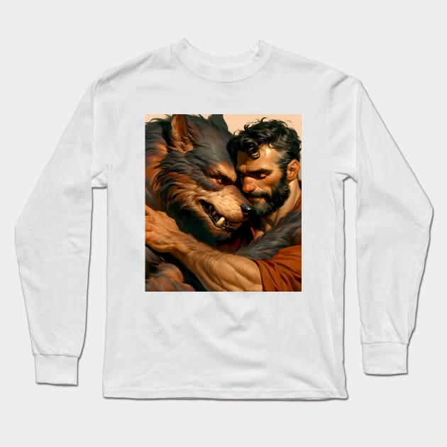 Gay Werewolf Lover Long Sleeve T-Shirt by Blue Bull Bazaar